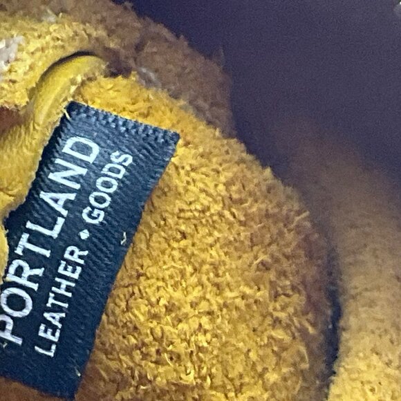 Portland Leather Goods Mini Yellow Leather Coin Dopp Pouch Bag Charm - Picture 4 of 8